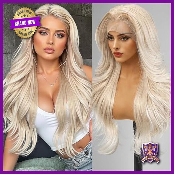 26 Inch Lace Front Wig Heat Resistant Synthetic Daily Wear Cosplay main image 4